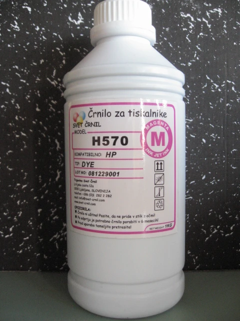 Črnilo za HP H570 Magenta 1000mL, h570m