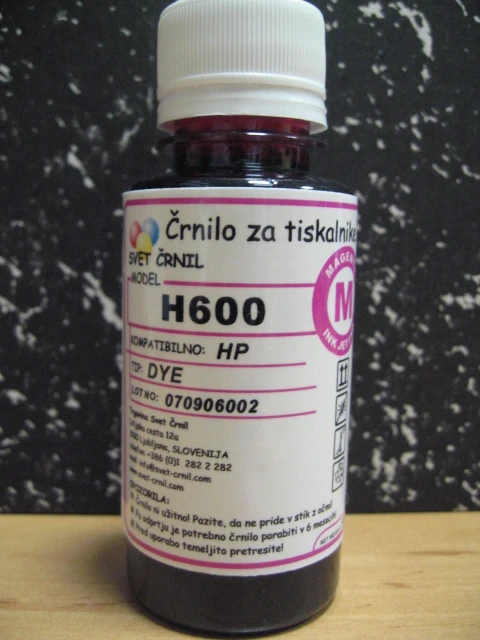 Črnilo za HP H600 Magenta 110ml, h600m,HP 363,HP 363 Ink