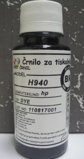 �rnilo za HP H940 Black 110mL za kartu�e HP 940, hp 940