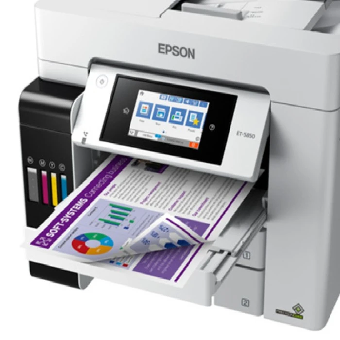 EPSON EcoTank Multifunkcijski tiskalnik 4v1 ET-5850 WiFi ADF, et5850,eco,tank,refill,ink,cheap,ugodno,slovenija,epson,tiskalnik,multifunkcijska