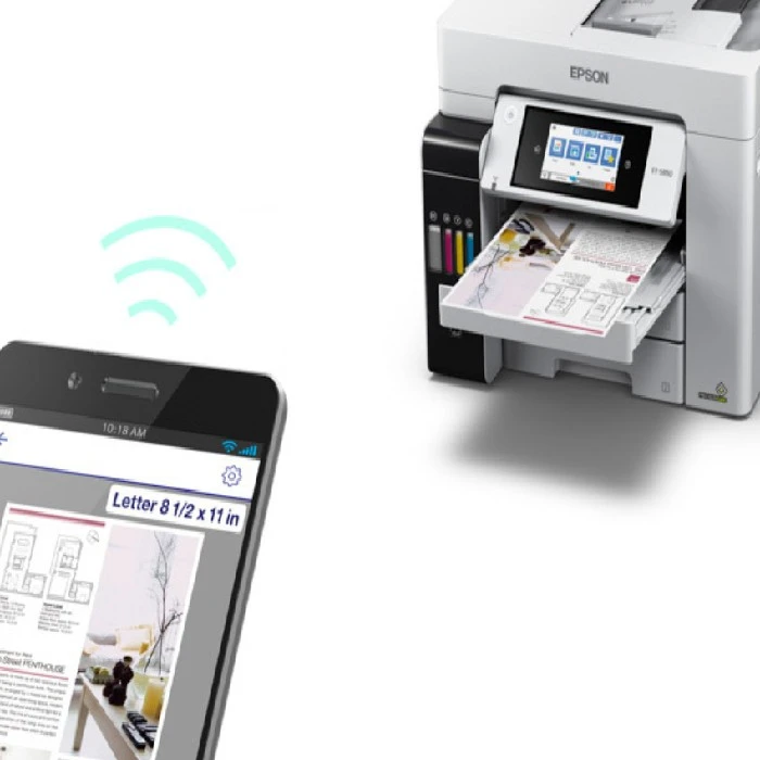 EPSON EcoTank Multifunkcijski tiskalnik 4v1 ET-5850 WiFi ADF, et5850,eco,tank,refill,ink,cheap,ugodno,slovenija,epson,tiskalnik,multifunkcijska