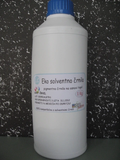 Ekosolventno pigmentno črnilo za ploterje Light Cyan 1000mL, ecosolventno črnilo 1KG,Ekosolventno črnilo,ekosolventna barva