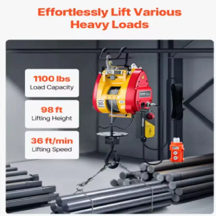 Električno dvigalo 1800W 500kg 30m na daljinsko upravljanje, električno dvigalo, 1800W dvigalo, 500kg električni vitel, daljinsko upravljanje, dvigalo za gradbišča, ceneje, ugodno, prihranek, lokalno, Ljubljana