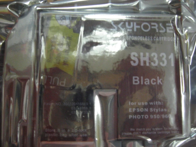 Epson kaseta brez gobice SH331 Black, T0331