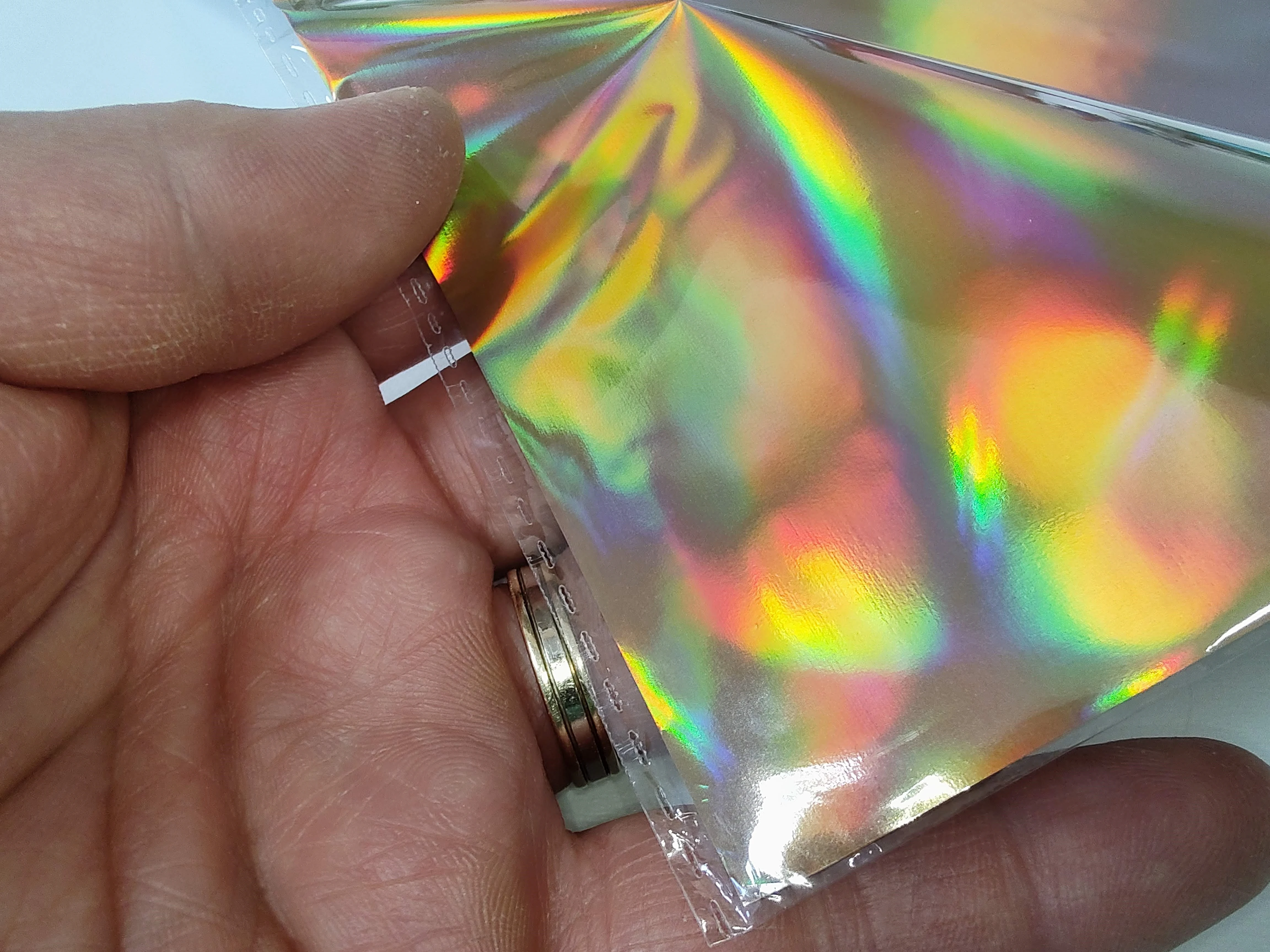 Folija za holografski zlat metaliziran tisk z laserskim tiskalnikom 50pol A4, rem metalic film transfer,zlata folija,zlatotisk,vabila