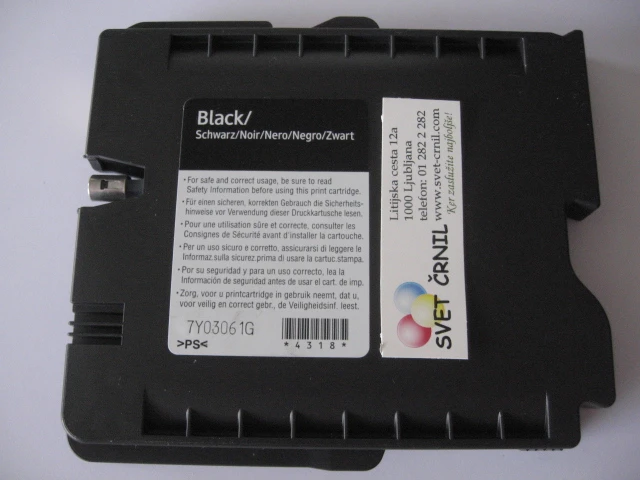 Gel kartuša za Gelsprinter tiskalnike GC-21 Black 30ml, gc 21 black,gc21bk,gc-21bk,gc21