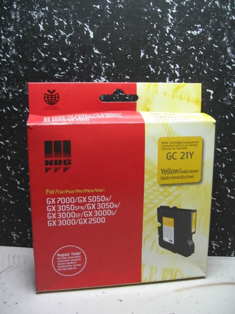 Gel kartuša za Gelsprinter tiskalnike GC-21 Yellow 30ml, gc 21 Y,gc21y,gc-21y,gc21