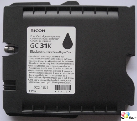 Gel kartuša za Gelsprinter tiskalnike GC-31 Black, gc31,gc-31,gc 31,gel