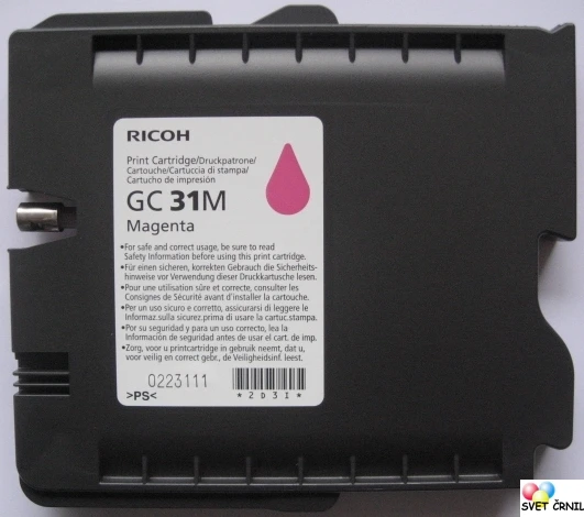 Gel kartuša za Gelsprinter tiskalnike GC-31 Magenta, gc31,gc-31,gc 31,gel