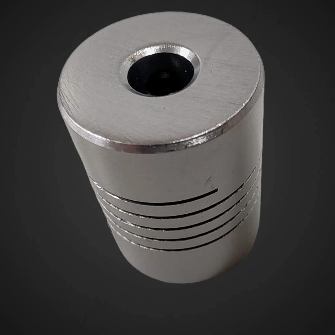 Gibljiva Spojka D19L25 za pogonsko gred ID 5mm OD 8mm, D19L25,coupler,motor,gred,osovina,popravilo,ceneje, ugodno, prihranek, lokalno, ljubljana, gibljiva spojka D19L25, spojka za pogonsko gred, CNC spojka, GRBL arduino, 3D tiskalnik sklopka, laserski gravirnik spojka