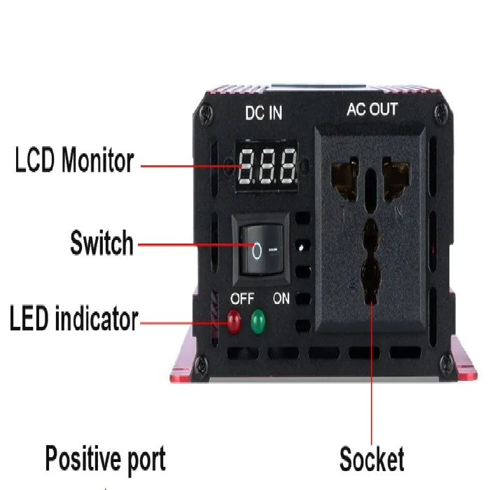 Inverter za sončne panele EASUN SineWave 220V 1600W, inverter za sončne panele, EASUN SineWave 1600W, solarni inverter 12V 220V, ceneje, ugodno, prihranek, lokalno, Ljubljana, POWLAND, čisti sinusni val, sončna energija, solarni sistem, EU skladišče, avtodom