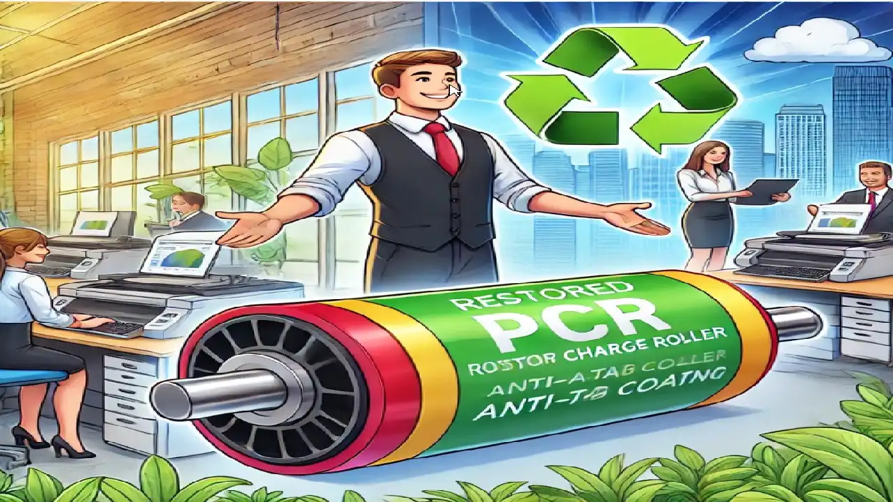 Kaj je PCR ali Korona valj ?, Primary Charge Roller,PCR valj,korona žica,laserski tiskalnik,anti-TAB premaz,Svet črnil,obnova PCR valjev,toner aditivi,kakovost tiska,zmanjšanje ozona,vzdrževanje tiskalnika,okolju prijazno tiskanje,tehnologija tiskanja,življenjska doba val