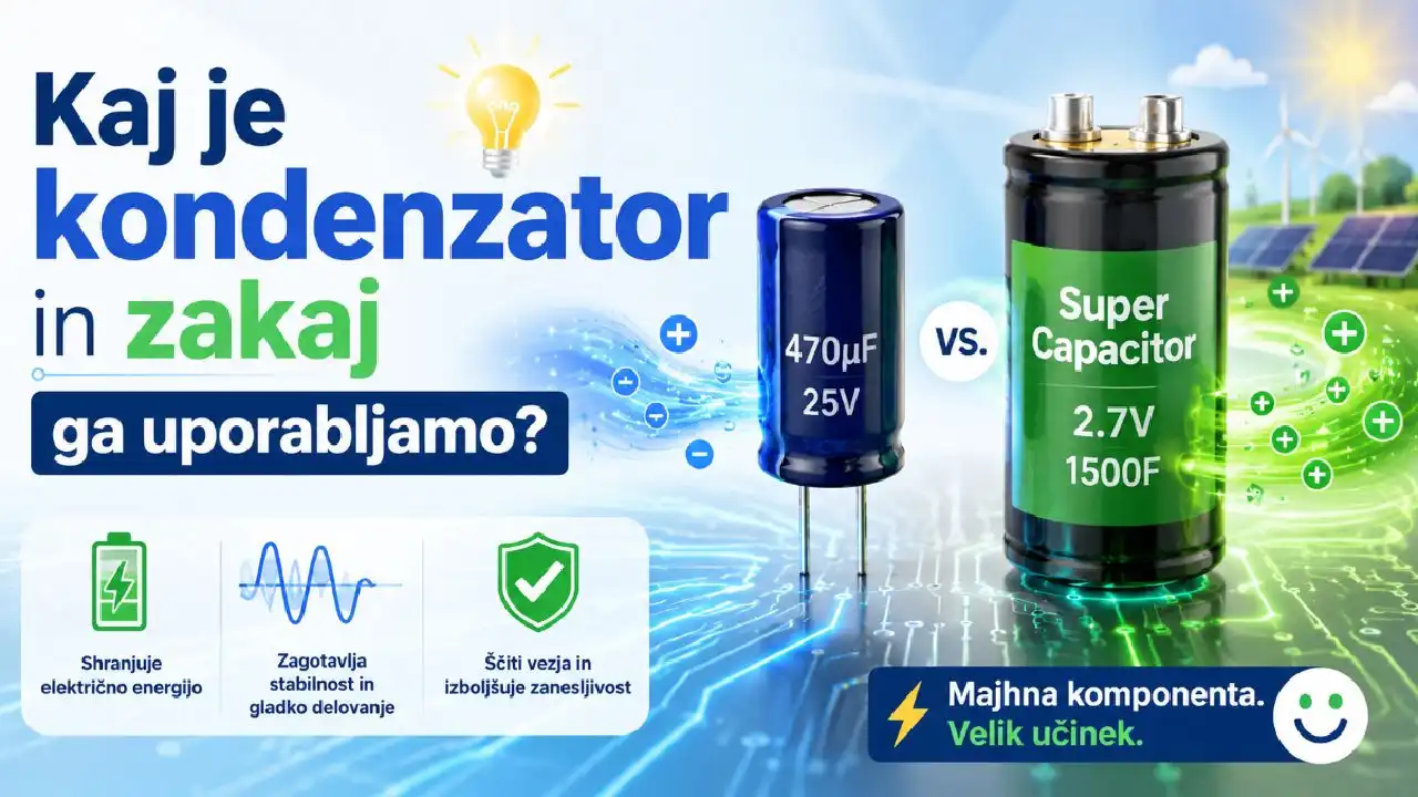 Kaj je kondenzator in zakaj ga uporabljamo ?, kaj je kondenzator,zakaj uporabljamo kondenzator,kondenzator razlaga,kako deluje kondenzator,elektronski kondenzator,kondenzator v elektroniki,kapacitivnost kondenzatorja,super kondenzator,kaj je super kondenzator,razlika med kondenzatorjem in su