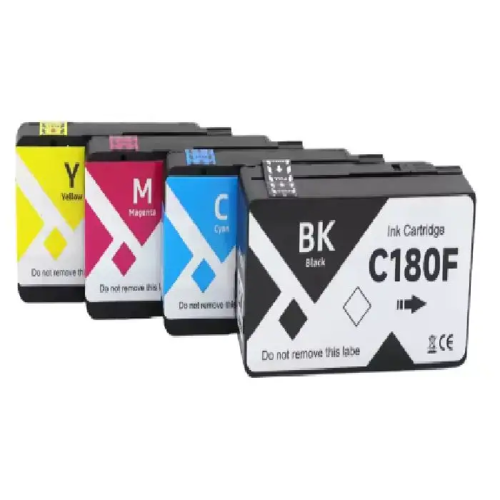 Kompatibilne kartuše za Ricoh IJM C180F CMYK 2000p 1600p, Ricoh IJM C180F, C180F kartuše, kompatibilne kartuše Ricoh, Ricoh C180F ink cartridge, črna 2000 strani, barvna 1600 strani, ceneje, ugodno, prihranek, Ljubljana, lokalno