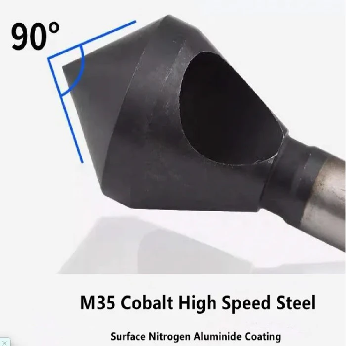 Komplet povrtal M35 Cobalt 4 kosi 2mm-20mm, Countersink Drill Bit, HSSCO M35, Cobalt, Deburring, 90 Degree Chamfer, TiALN Coating, High-Speed Steel, Industrial Grade, CNC Grinding, Chip Removal, Precision Drilling, Dry Cutting, Metalworking Tools