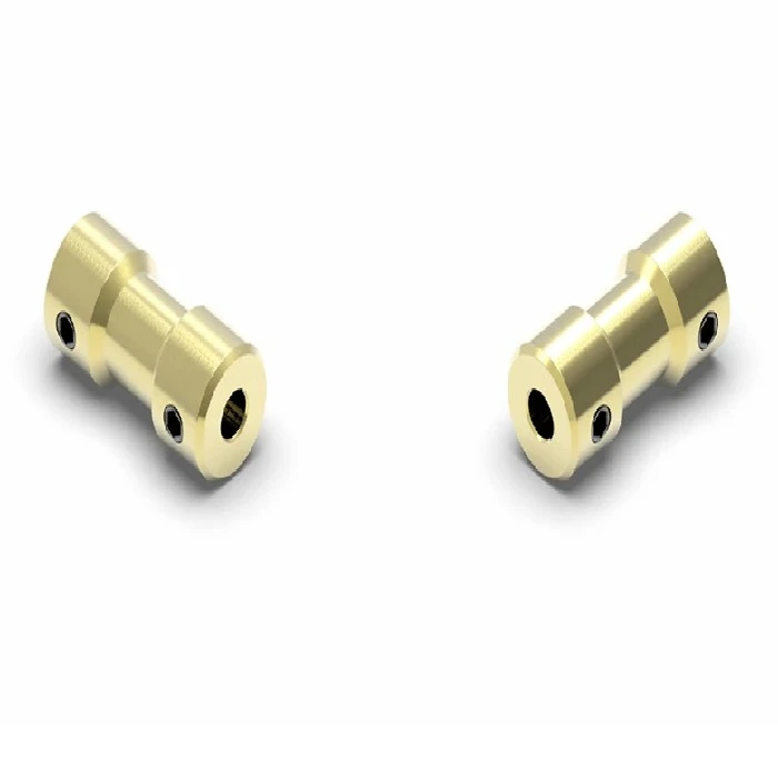 Medeninasta sklopka 3mm na 5mm nefleksibilna D9L20, D9L20 Brass Coupling, Flexible Motor Shaft, Transmission Connector, Inner Diameter, Brass Coupler, Motor Coupling, Industrial Automation, Robotization, Custom Machine Building, Inkjet Printer, Industrial Components