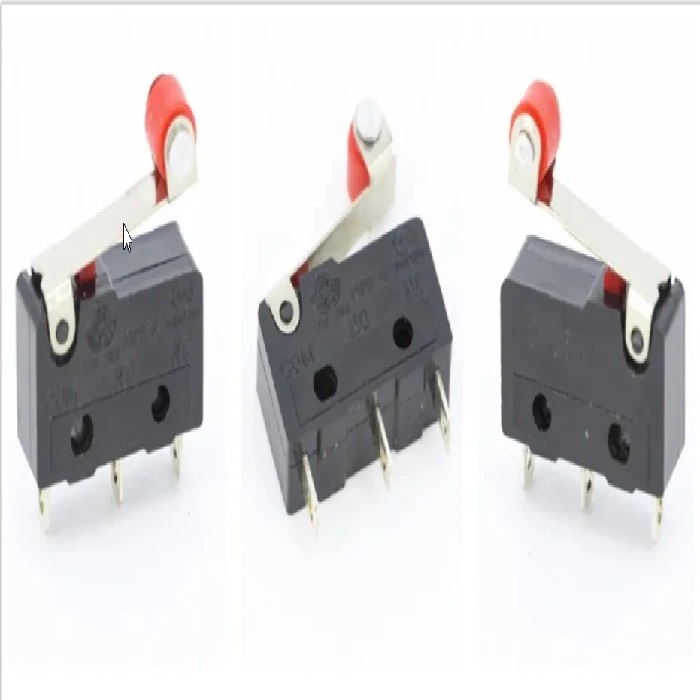 Mikro stikalo s kolescem 250VAC 5A, mikrostikala, industrijska avtomatizacija, robotika, tehnične specifikacije, visoka kakovost, zanesljivo delovanje, Svet črnil, Ljubljana, potrošni materiali, produktivnost