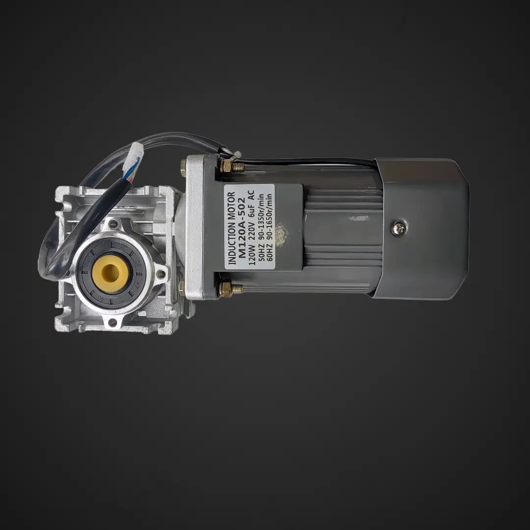 Indukcijski motor 120W 220V AC z reduktorjem 55RPM in regulatorjem, indukcijski motor Ljubljana, motor z reduktorjem ugodno, regulator hitrosti ceneje, prihranek proizvodnja, lokalno podjetje Ljubljana