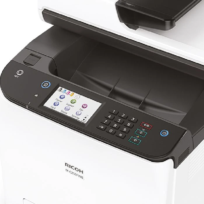 Multifunkcijski laserski tiskalnik RICOH MC250FWB, RICOH MC250FWB,MC250FWB,MC250,multifunkcija,laser,skener,fax,printer,adf,bypass