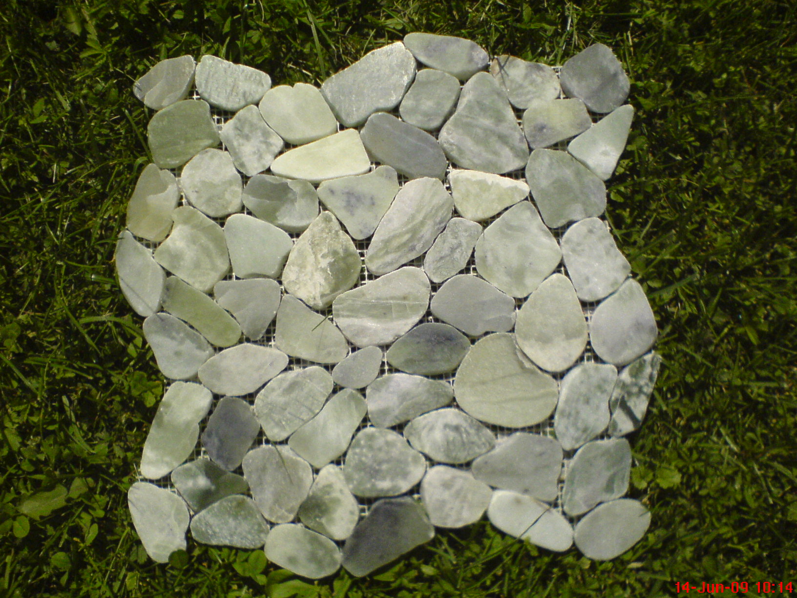 Naravni kamen RF Apple Green flat mosaic 30cmx30cm 1m2, rf applegreen mosaic tile flat,naravni kamen,naravne ploščice,eko kamen