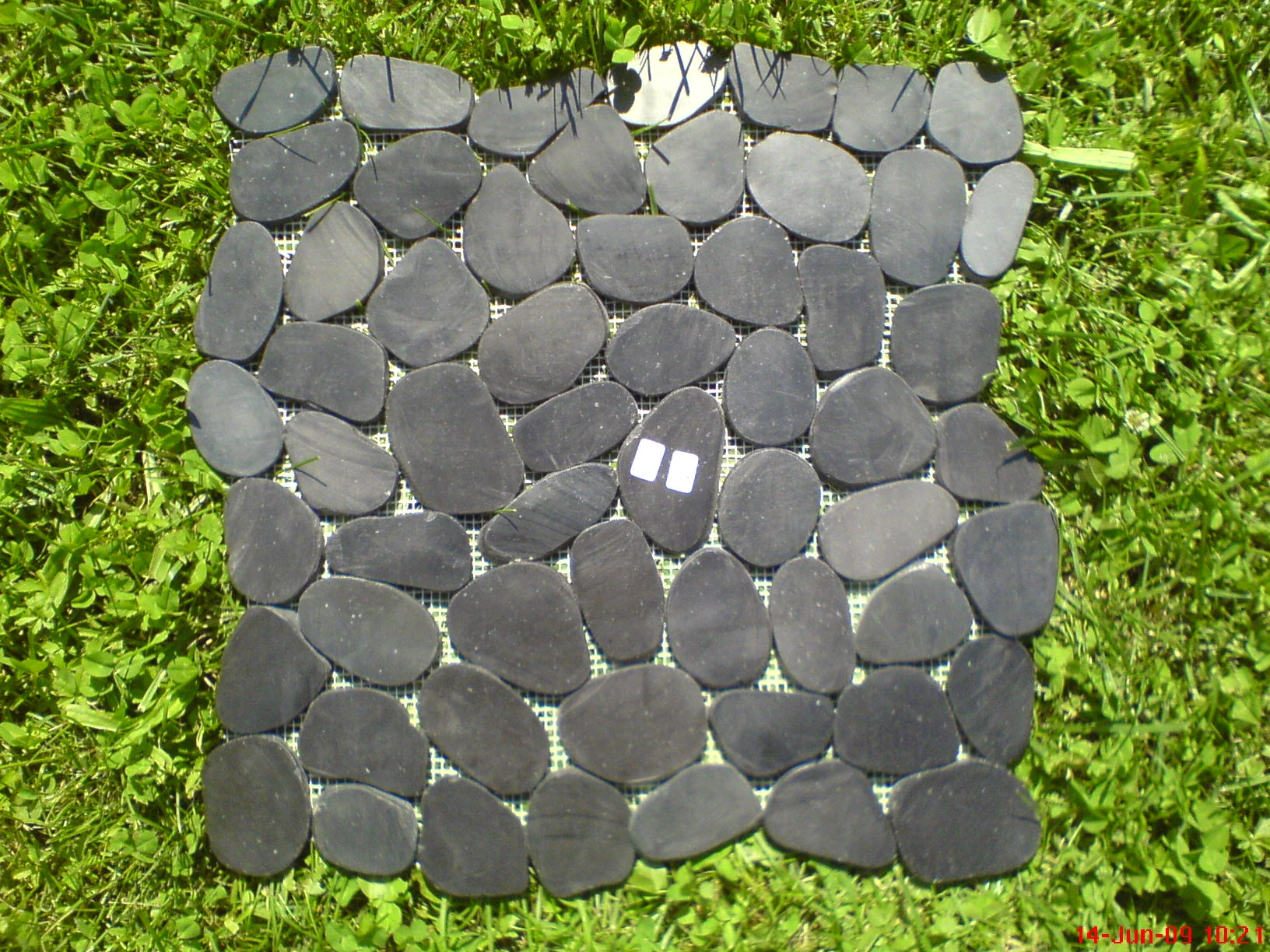 Naravni kamen RF black flat mosaic 40cmx40cm 1m2, rf black mosaic tile flat