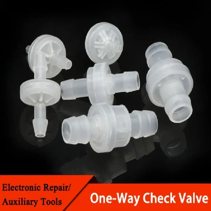 Nepovratni ventil PP prozoren USP 3mm, plastični nepovratni ventil, odpornost na ozon, certifikat za stik s hrano, USP certificiranje, restavracijski ventili, pakiranje hrane, sokovni stroji, industrijski ventili