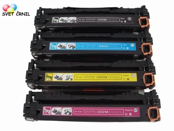 Obnovený toner pre HP Color LaserJet CM1415fn/CP1225n kyánová pre 1300 strán (CE321A), CE321,CM1415fn,CM1415fnw,CP1525N