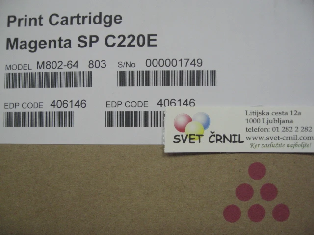 Obnovljen toner za Ricoh M C 250FW magenta za 6300 strani, 408342,MC250 FW