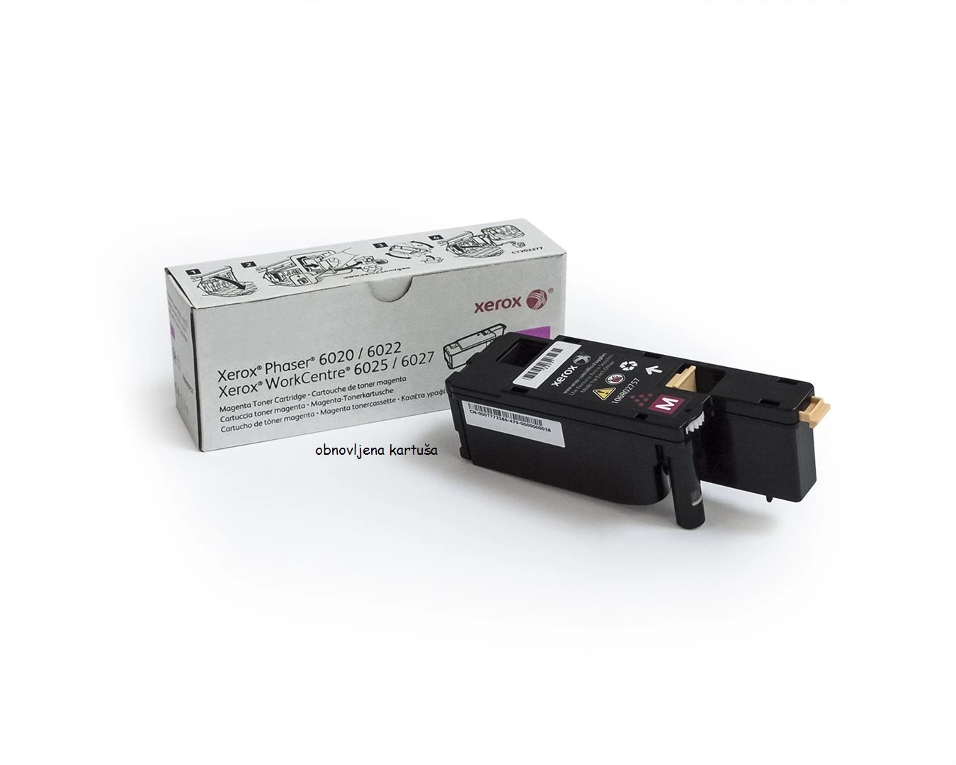 A Xerox fézer festékének visszaállítása 6020/6022 és Munkaközpont 6025/6027 ed 1000 magenta oldalak (106R02761), 106R02761,xerox 6025,xerox 6022,xerox 6025