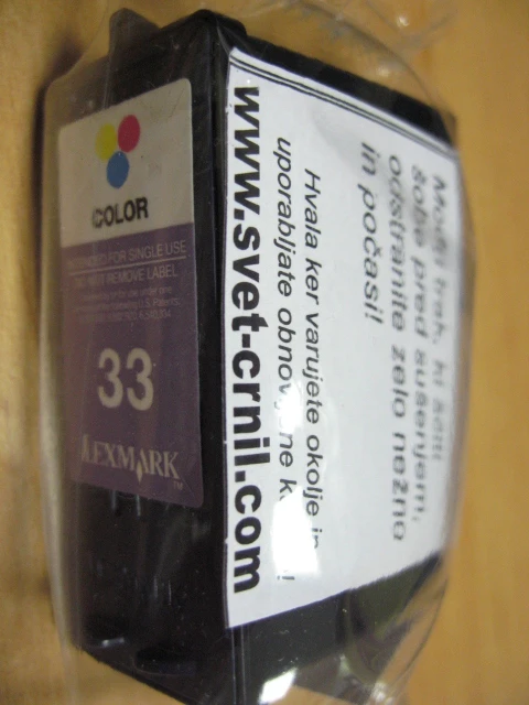 Obnovljena barvna kaseta Lexmark 33, 33