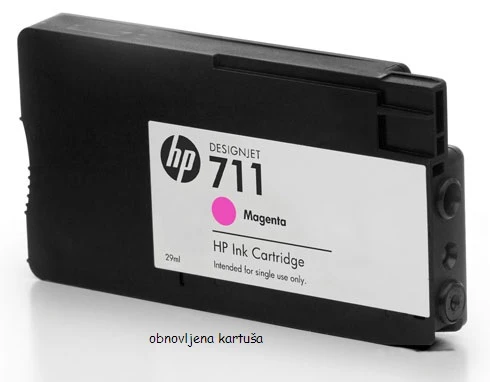 Obnovljena kartuša HP 711 magenta (CZ131A), hp 711,CZ131A
