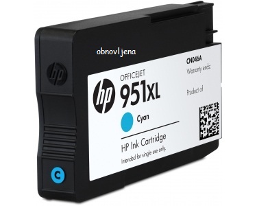 Obnovljena kartuša HP 951xl cyan (CN046AE), hp950,hp 950,CN046AE
