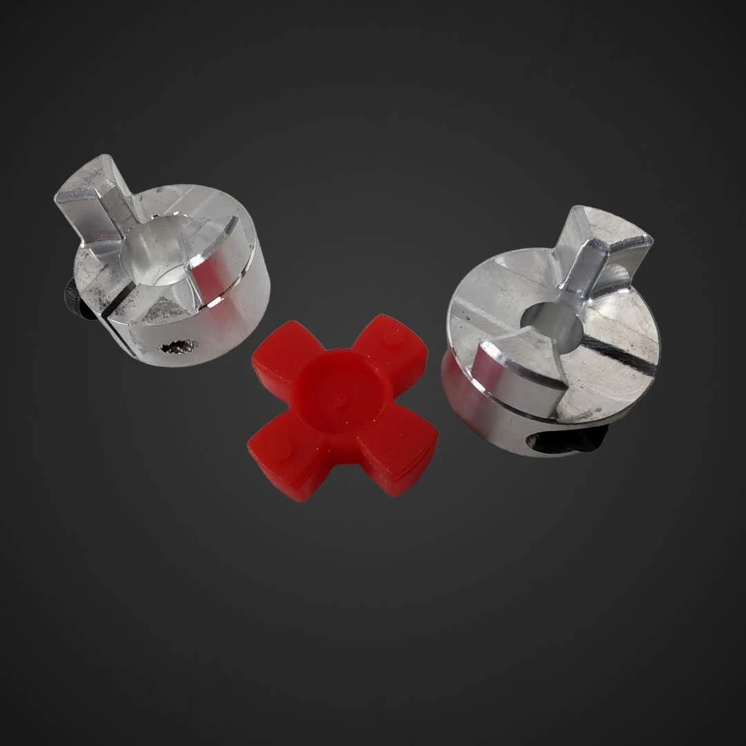 Parkljasta spojka iz aluminija ID 6mm OD 10mm, parkljasta,spojka,motor,reduktor,polž,gonilnaos,osovina,diy,naredisam,3dtiskalnik,popravilo,servis