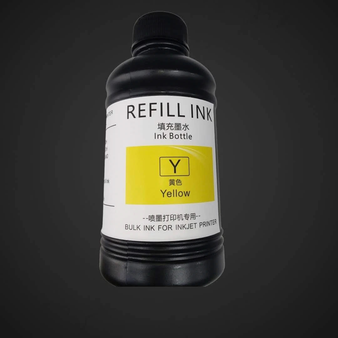 Pigmentno UV črnilo YELLOW za tiskalnike Epson 250mL, UV črnilo, sončno, jasno, Slovenija, Ljubljana, naravna lepota, izkušnje, kitajska konkurenca