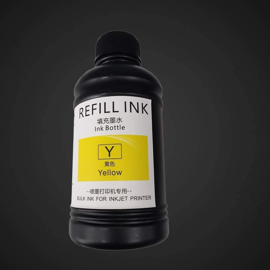 Pigmentno UV črnilo YELLOW za tiskalnike Epson 250mL, UV črnilo, sončno, jasno, Slovenija, Ljubljana, naravna lepota, izkušnje, kitajska konkurenca