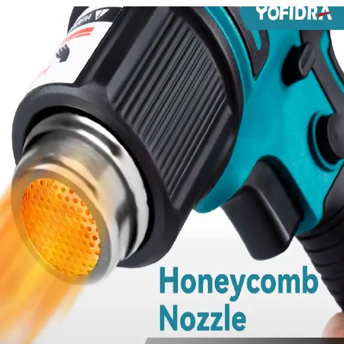 Pištola na vroč zrak akumulatorska kompatibilna z Makita, pištola na vroč zrak, akumulatorska pištola, makita kompatibilna, brezžično orodje, ceneje, ugodno, prihranek, lokalno, ljubljana, yofidra, 18v heat gun, cordless hot air gun