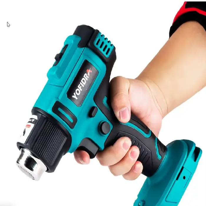 Pištola na vroč zrak akumulatorska kompatibilna z Makita, pištola na vroč zrak, akumulatorska pištola, makita kompatibilna, brezžično orodje, ceneje, ugodno, prihranek, lokalno, ljubljana, yofidra, 18v heat gun, cordless hot air gun