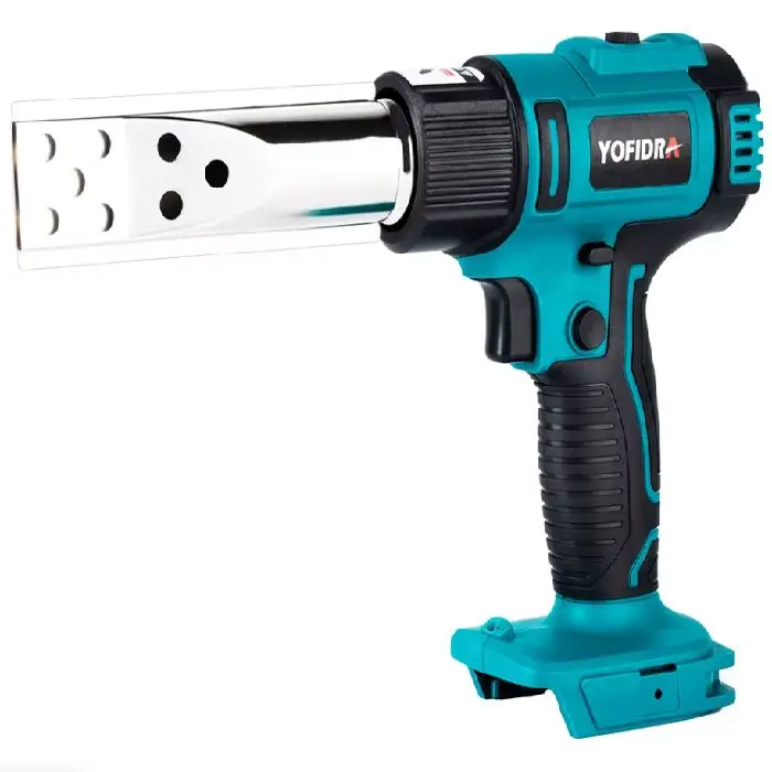 Pištola na vroč zrak akumulatorska kompatibilna z Makita, pištola na vroč zrak, akumulatorska pištola, makita kompatibilna, brezžično orodje, ceneje, ugodno, prihranek, lokalno, ljubljana, yofidra, 18v heat gun, cordless hot air gun