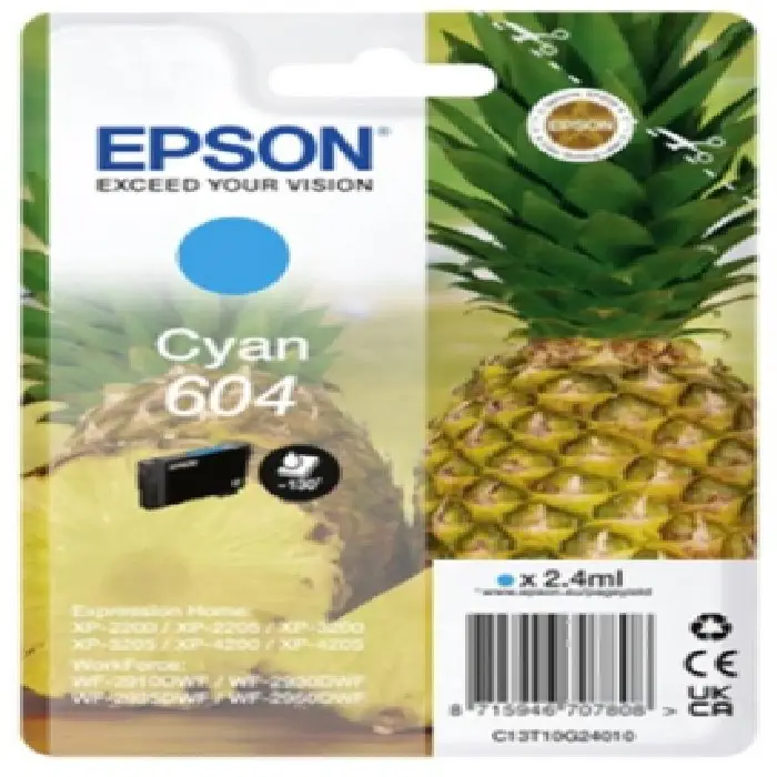 Polnjenje kartuš Epson 604 Ananas CMYK 13mL, epson, 604,604xl,ceneje, ugodno, prihranek, lokalno, ljubljana, Epson, črnilo, polnjenje kartuš, ekološko, tiskanje, trajnostno