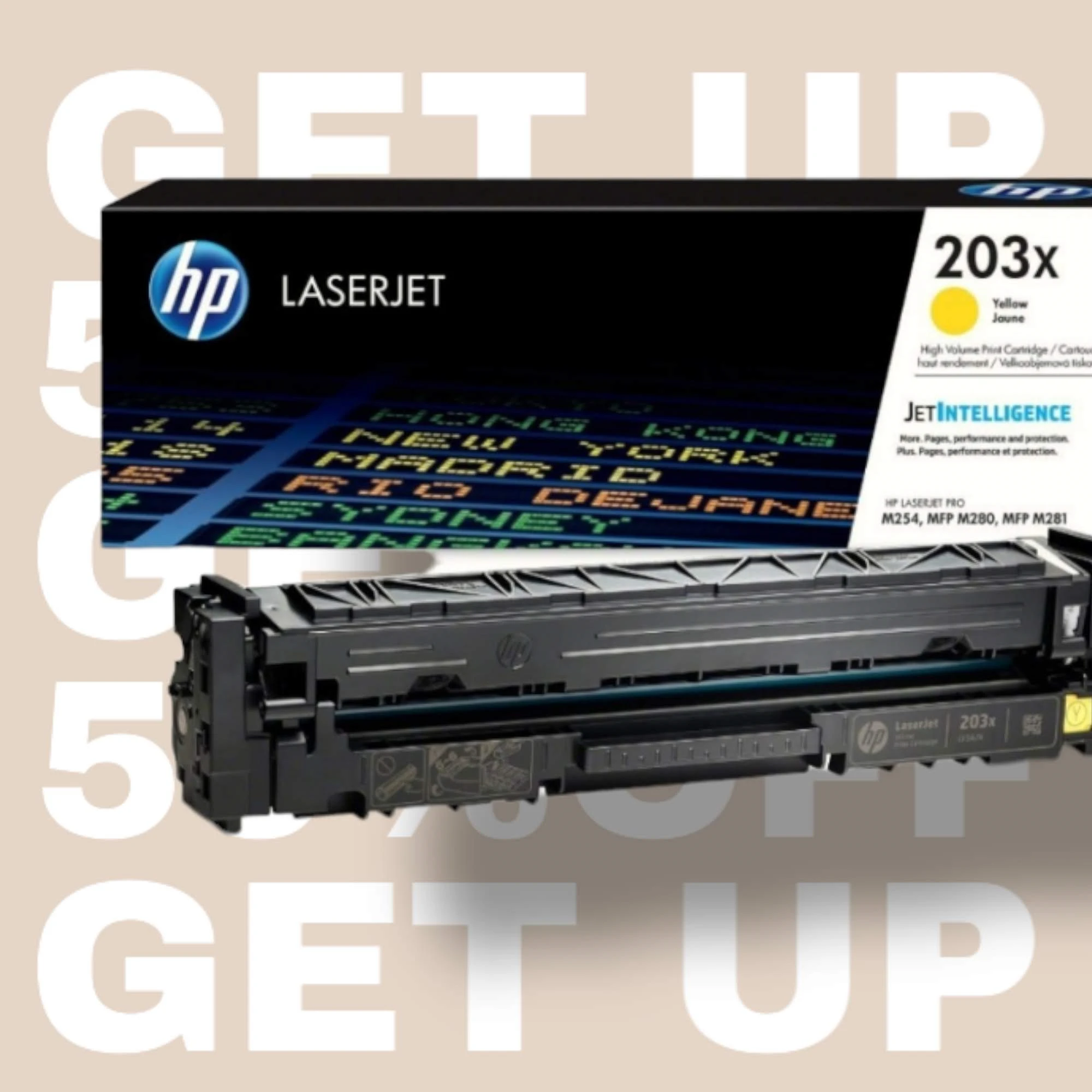 Polnjenje tonerja HP 203X Yellow za 2500 strani, HP,color,laserjet,refill,prihranek,varčevanje,ugodno,okolje,rebuilt,akcija,prihranek,smallbusiness,CF541X, CF541, HP203X,magenta,yellow,black,cyan