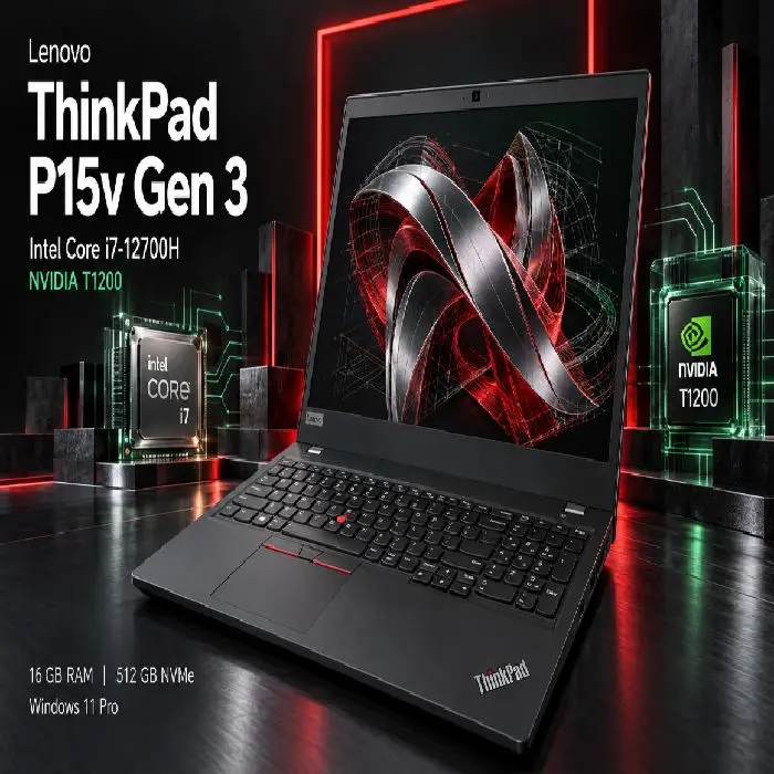 Lenovo ThinkPad P15v Gen 3 i7-12700H 16GB 512GB NVMe T1200 Windows 11 Pro, Lenovo ThinkPad P15v Gen 3, i7-12700H, 16GB RAM, 512GB NVMe, NVIDIA T1200, Windows 11 Pro