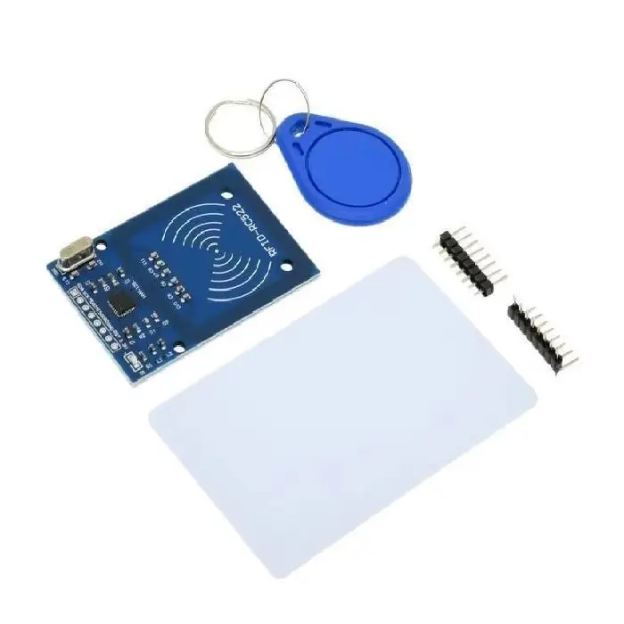 RFID modul za branje brezstičnih kartic RF-522, RFID modul RF-522, RFID 13,56 MHz, Arduino RFID, ESP32 RFID, čitalnik kartic, brezstične kartice, I2C RFID, kartica zvestobe, RFID Ljubljana, RFID krediti