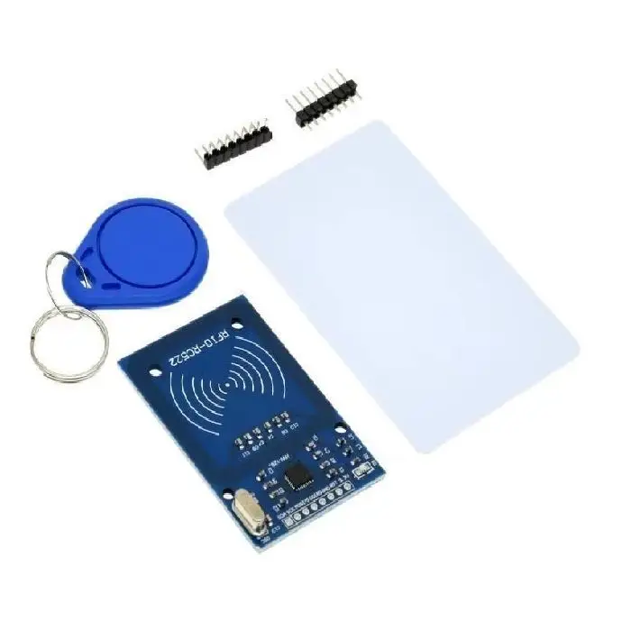RFID modul za branje brezstičnih kartic RF-522, RFID modul RF-522, RFID 13,56 MHz, Arduino RFID, ESP32 RFID, čitalnik kartic, brezstične kartice, I2C RFID, kartica zvestobe, RFID Ljubljana, RFID krediti