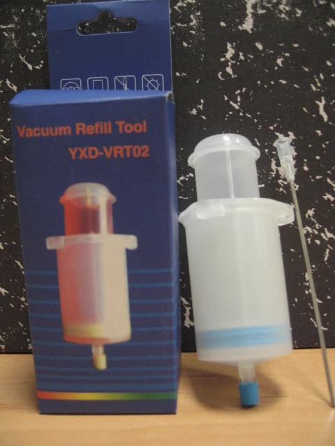 Refil brizga + 10cm igla s topo konico, vacuum refil tool,brizga