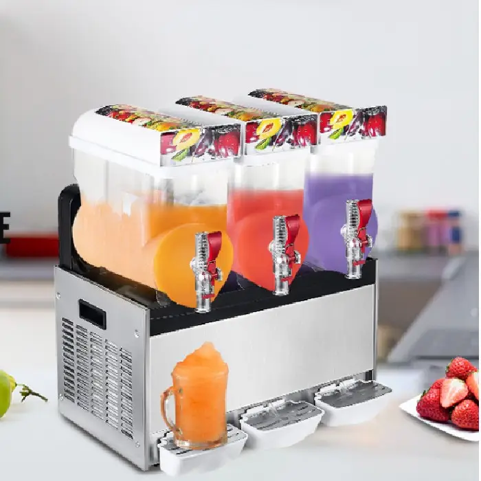 Stroj za slushy/granito 3x 15L rezervoarji 220V 1800W, vevor,slushy machine,stroj za slushy, ugodno, prihranek, ceneje, lokalno, Ljubljana, granita stroj, zamrznjene pijače, restavracije, kavarne, bari