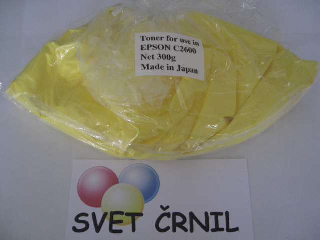 Toner za Epson C2600 Yellow 300g, C13S050226 C13S050227 C13S050228 C13S051107 C13S050230 C13S050231 C13S050232 C13S050229