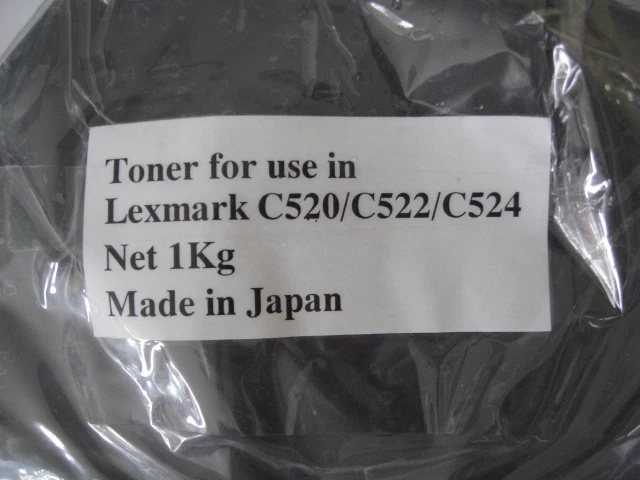 Toner za Lexmark C520/C530 Black 1Kg bulk pakiranje, refill toner,lexmark 530,toner lexmark