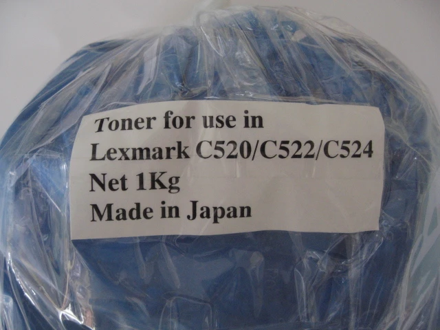 Toner za Lexmark C520/C530 Cyan 1Kg bulk pakiranje, cyan toner bulk,toner lexmark,lexmark 530