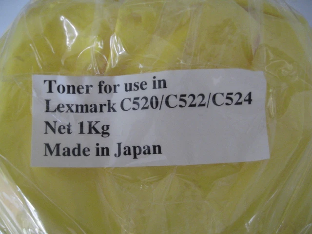 Toner za Lexmark C520/C530 Yellow 1Kg bulk pakiranje, bulk refill toner,toner lexmark,lexmark 530