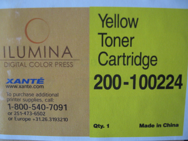 Toner za Xante Illumina Yellow za 15000 strani, 200-100224